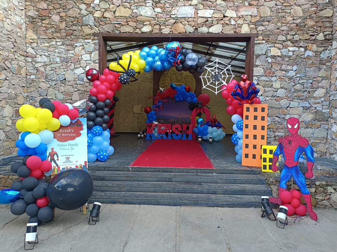  Best Spiderman balloons Decorations in Jaipur